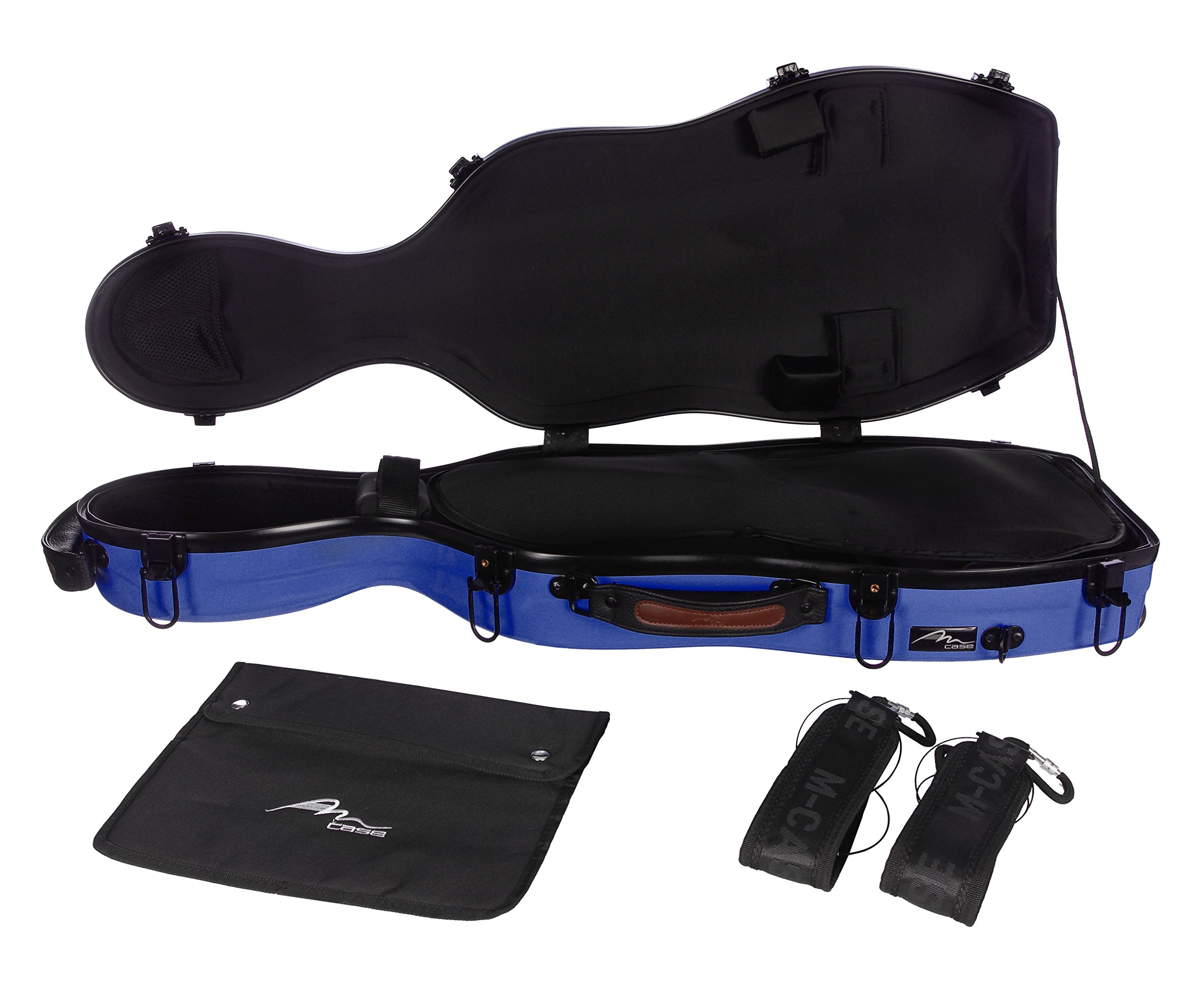M-Case Custodia per Viola Fiberglass 38-43 Ultra Light blu borsa musicale
