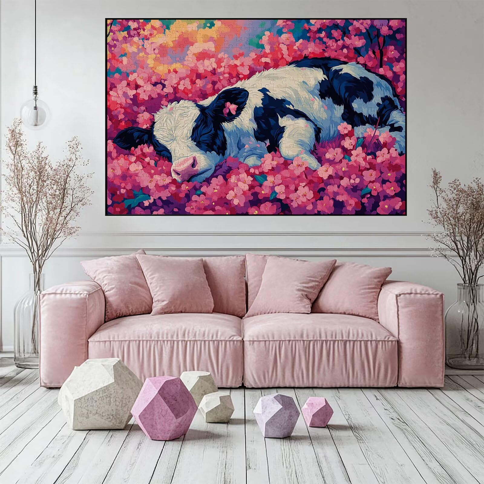 Puzzle 3000 elementów wołowina dla dorosłych kwiaty 122 x 81 cm unikalne rzemiosło klasyczne 3D drewniana układanka do rodzinnych gier aktywnych, układanka do samodzielnego wykonania nawet do