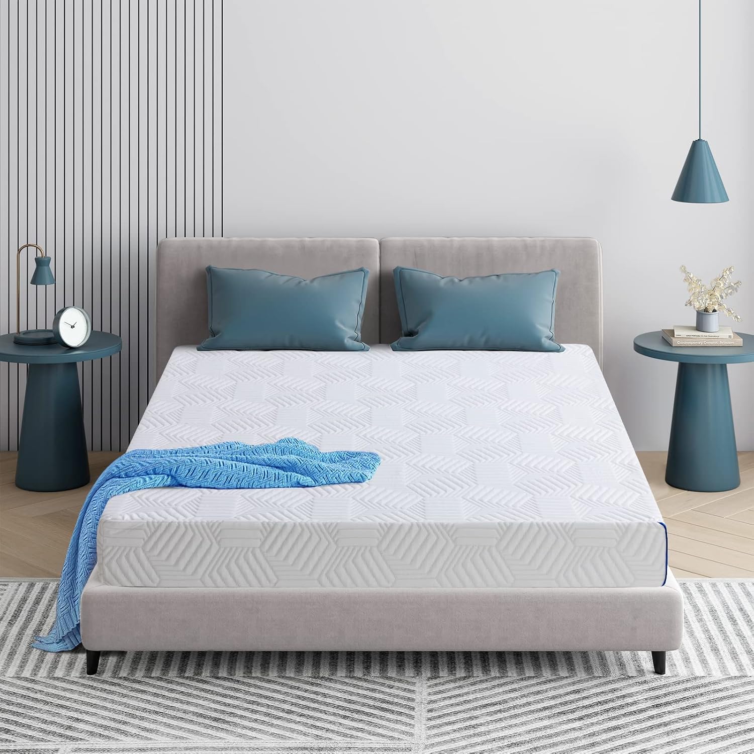 QAIIOO Twin Mattress 10 Inch,Memory Foam Mattress,Cooling