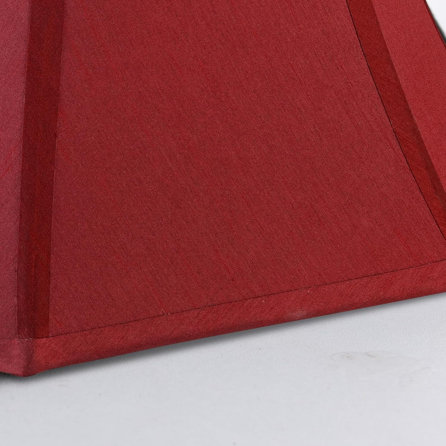 2 Pcs Wine Red Square Cute Lamp Shades Octagonal Faux Silk Lampshade Replacement Medium Lampshade 6.5×13×10.6IN(Spider) Vintage Lamp Shade for Table & Floor Lamp - Easy Assembly