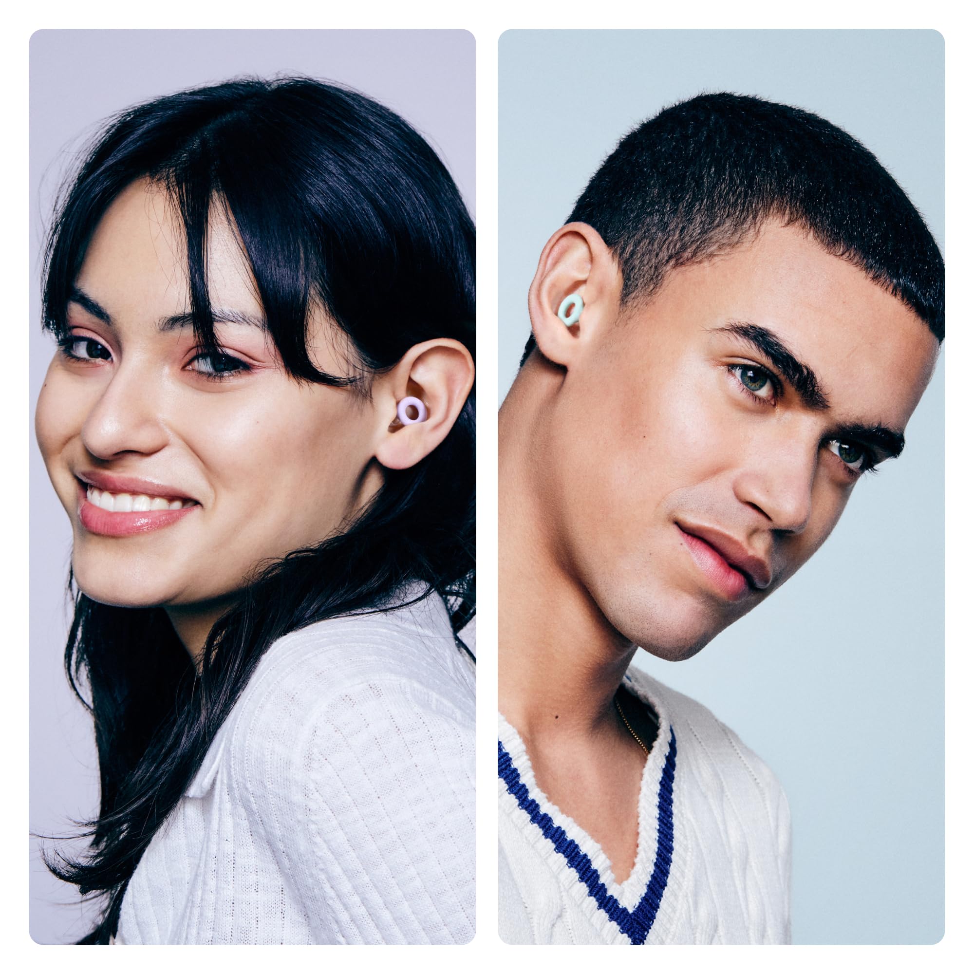 Loop Earplugs, coffret Quiet (lot de deux) – 2x Loop Quiet 2 | Bouchons d’oreille souples et réutilisables pour le sommeil, la concentration, les voyages et la sensibilité au bruit | Taille ajustable,