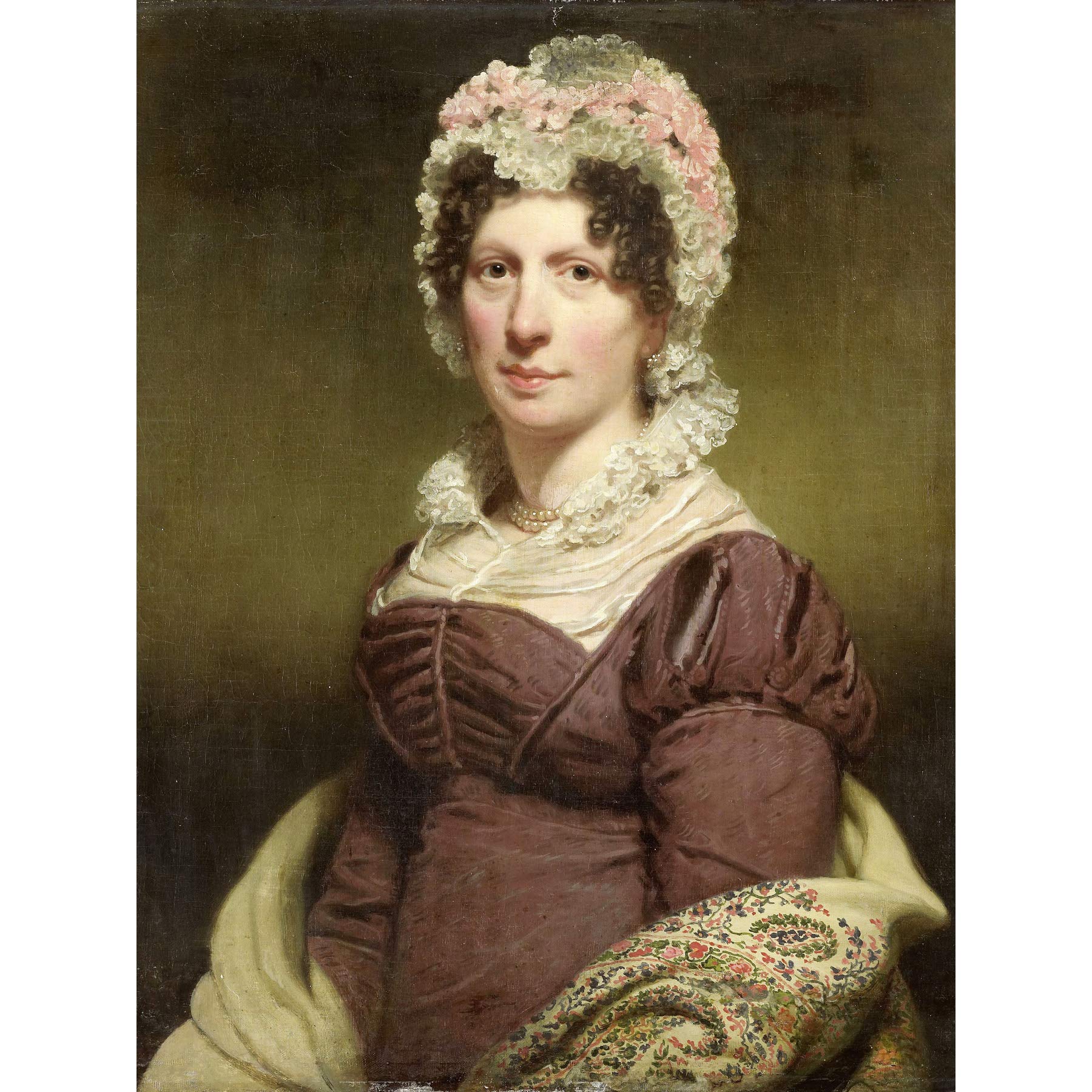 Artery8 Charles Howard Hodges Portrait Of A Woman Painting Premium Wall Art Canvas Print 18X24 Inch