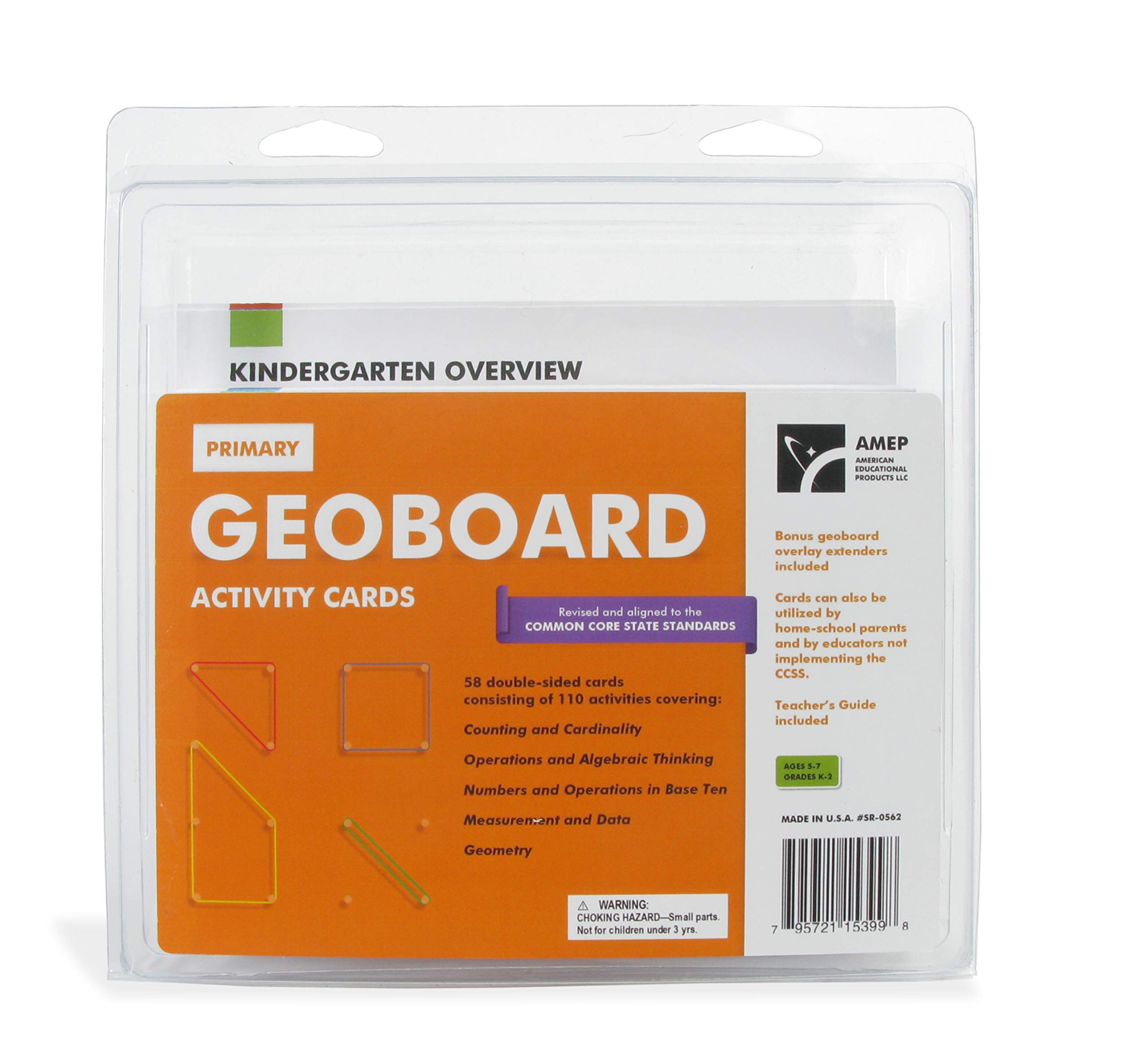 American Educational Primary Geoboard Activity Cards (150 Piece Set)
