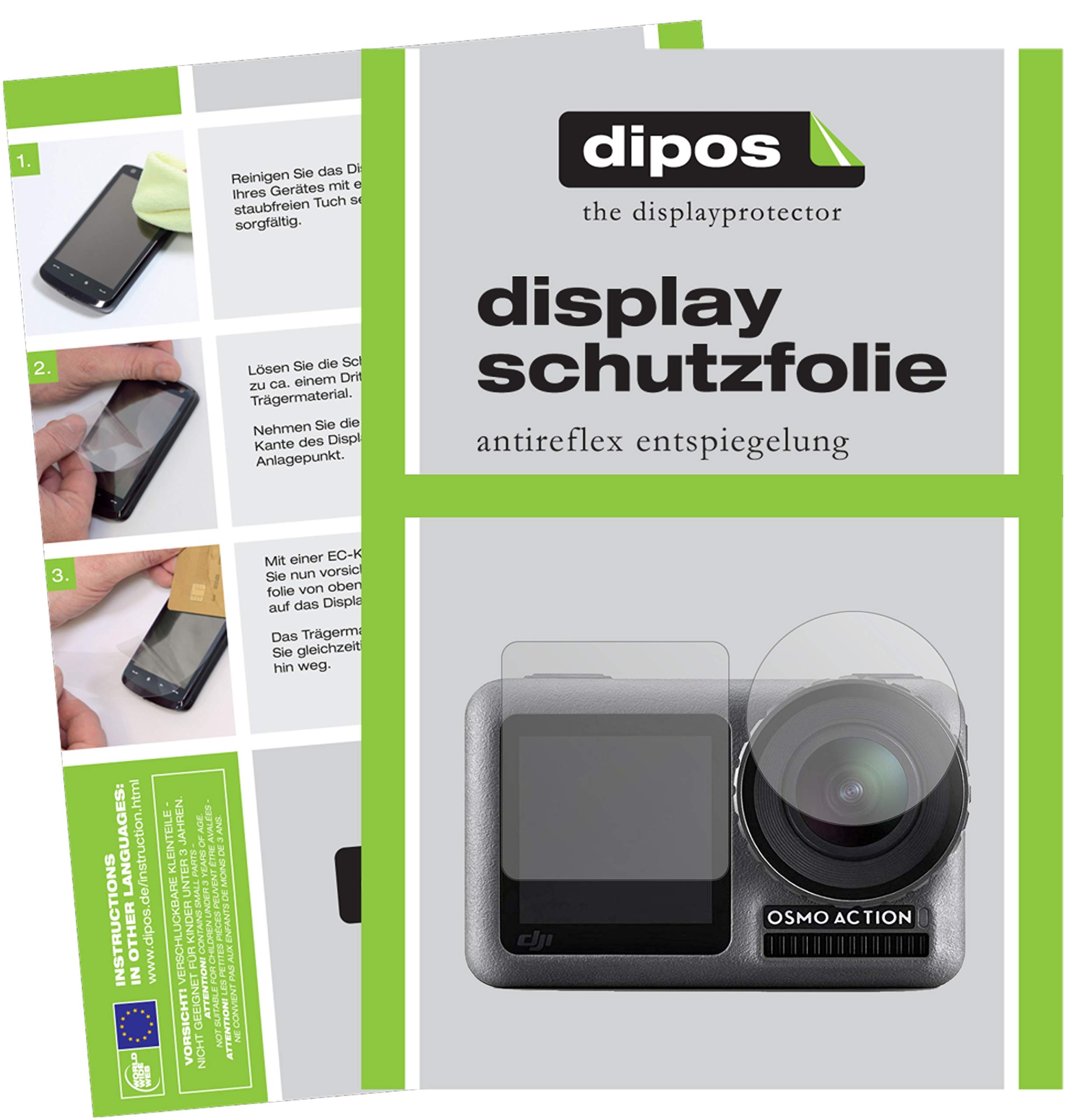 6x Displayschutzfolie Für GoPro Hero 3 – Kratzfeste Crystal Clear Folie | Passgenau & Blasenfrei