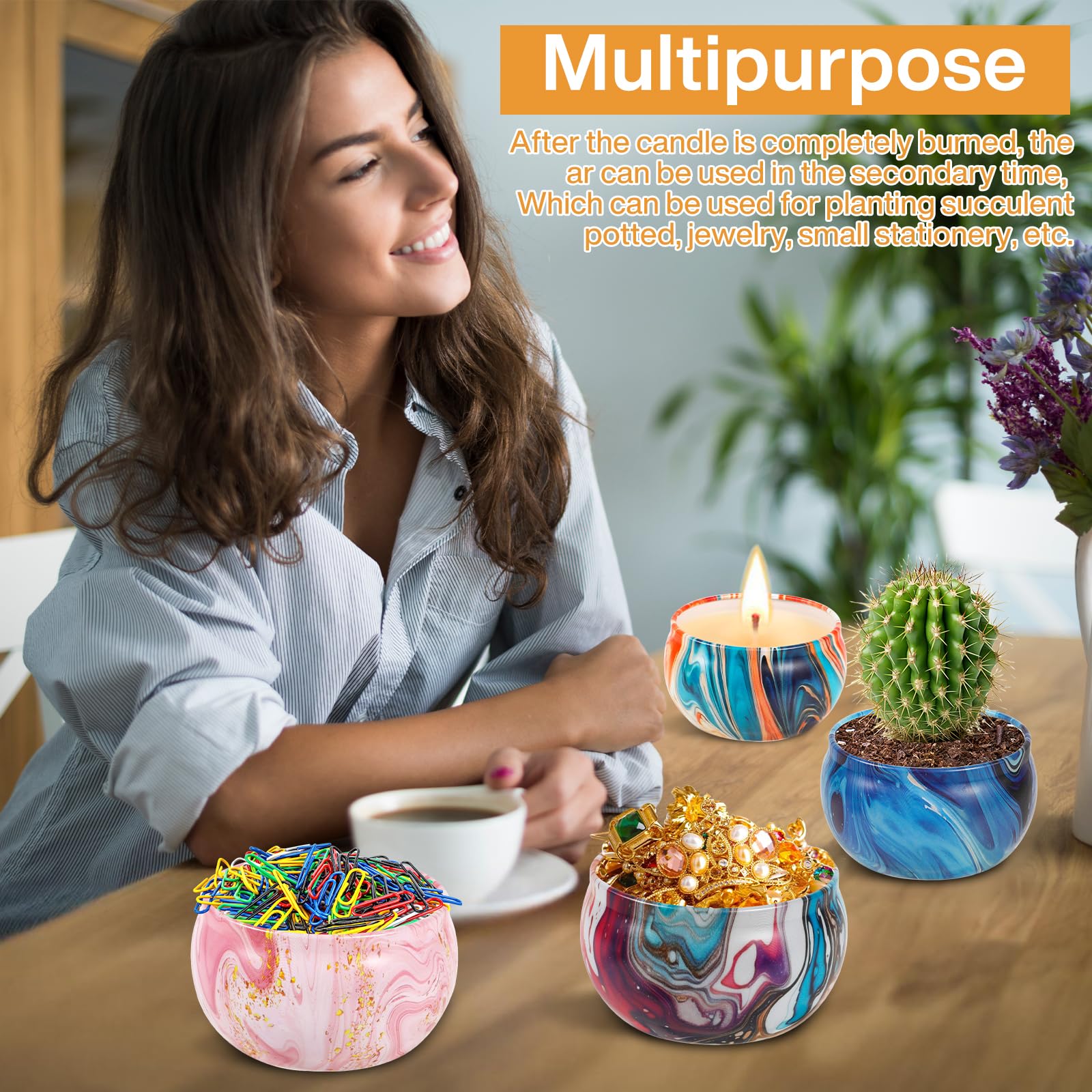 Set 6 Candele Profumate In Soia - Aromaterapia Per Casa, Regalo Perfetto Per Donne E Occasioni Speciali - Foto 5