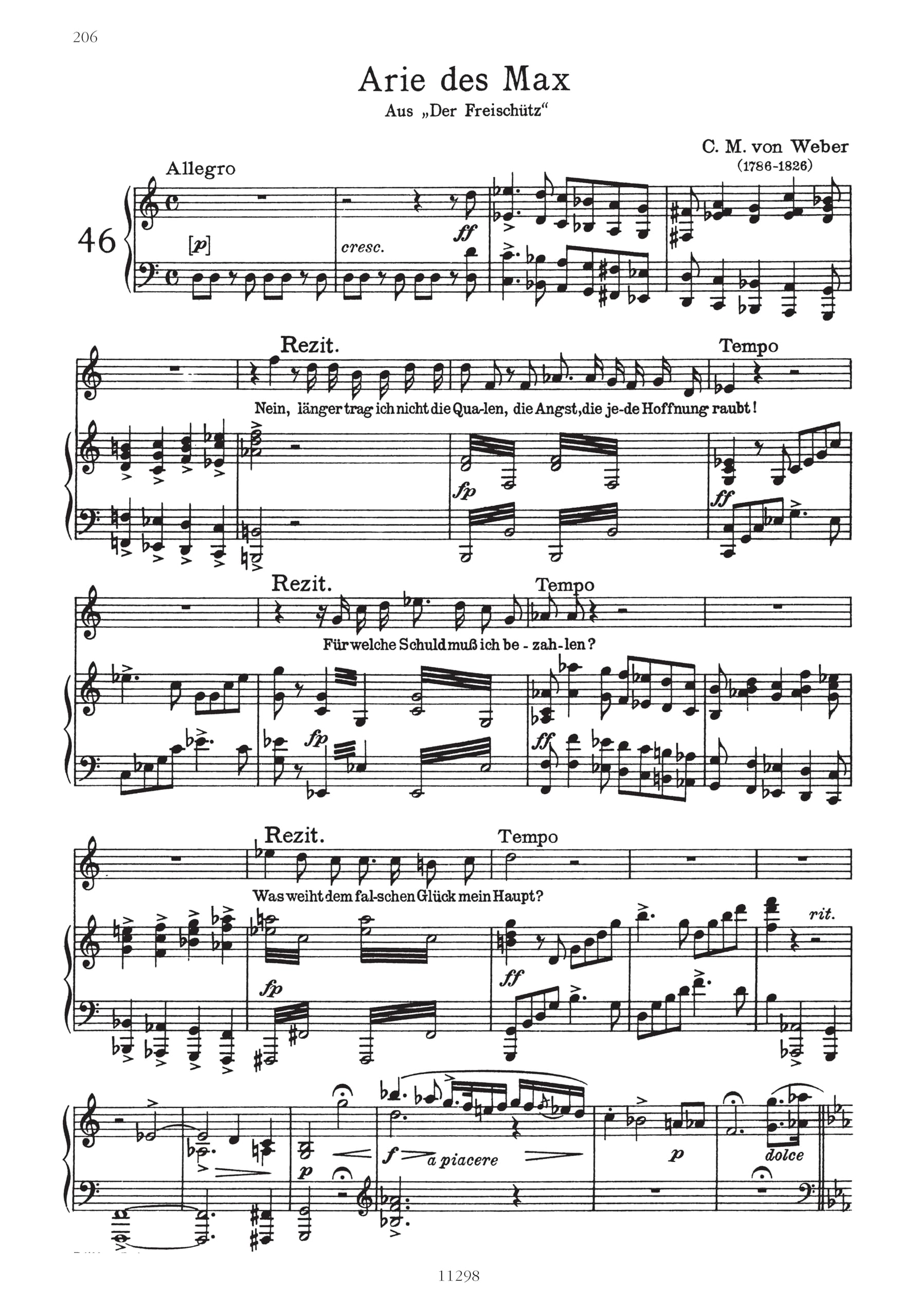 Opera arias for tenor chant
