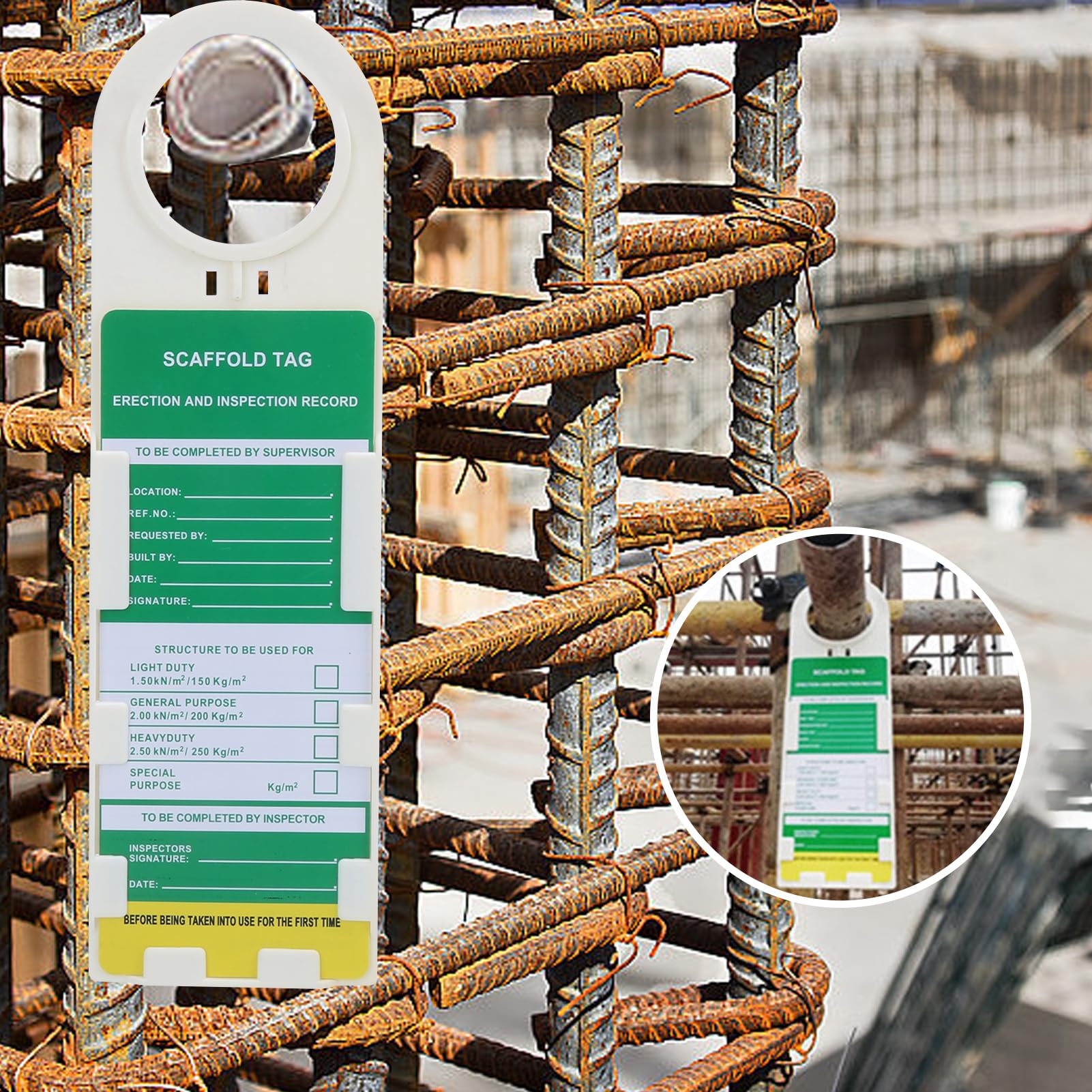 Drfeify Étiquette D'échafaudage De Maintenance Étiquette D'échafaudage