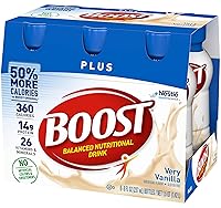Vista 5 de Boost Plus Balanced Nutritional Drink (8 Fl Oz (Pack of 2), Vanilla