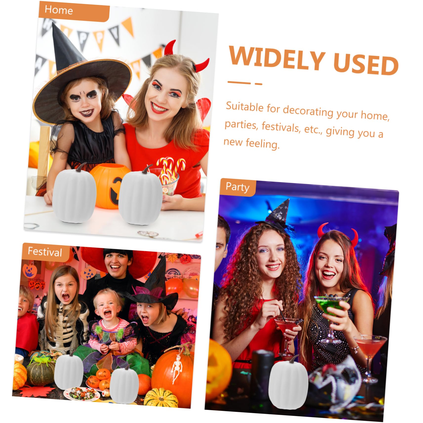 ULTECHNOVO 6pezzi Decorazione Autunnale Artificiale Piccola Simulata Plastica Halloween Decorazione Vegetale Finta