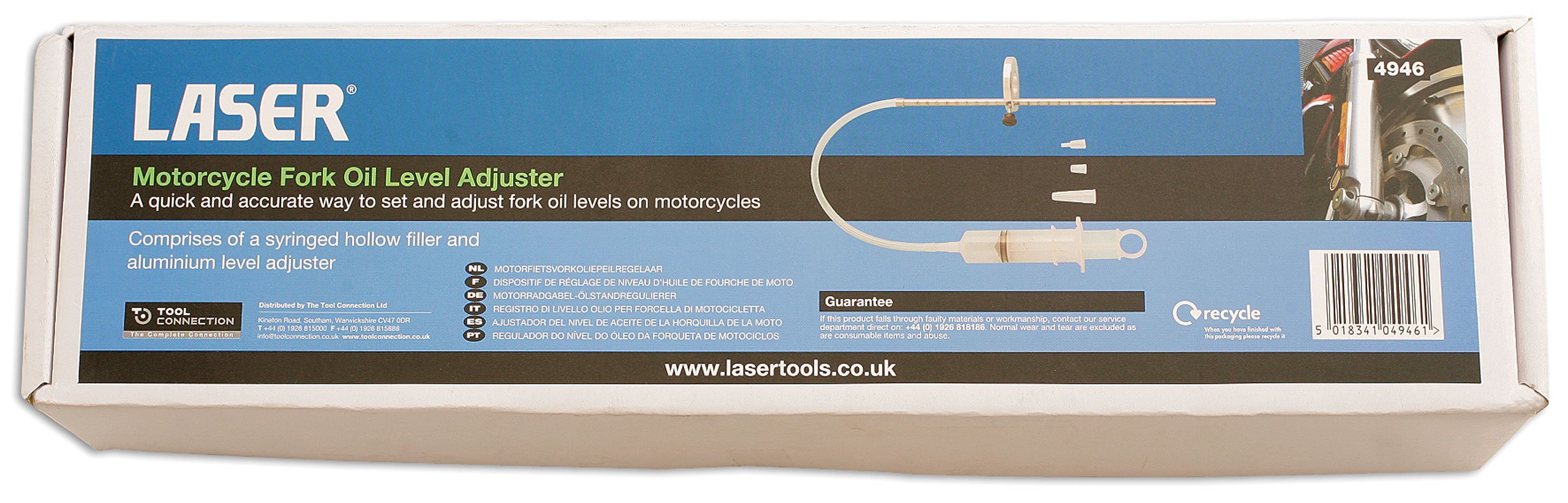 Laser 4946 Moto Tenedor Nivel de Aceite Ajustador