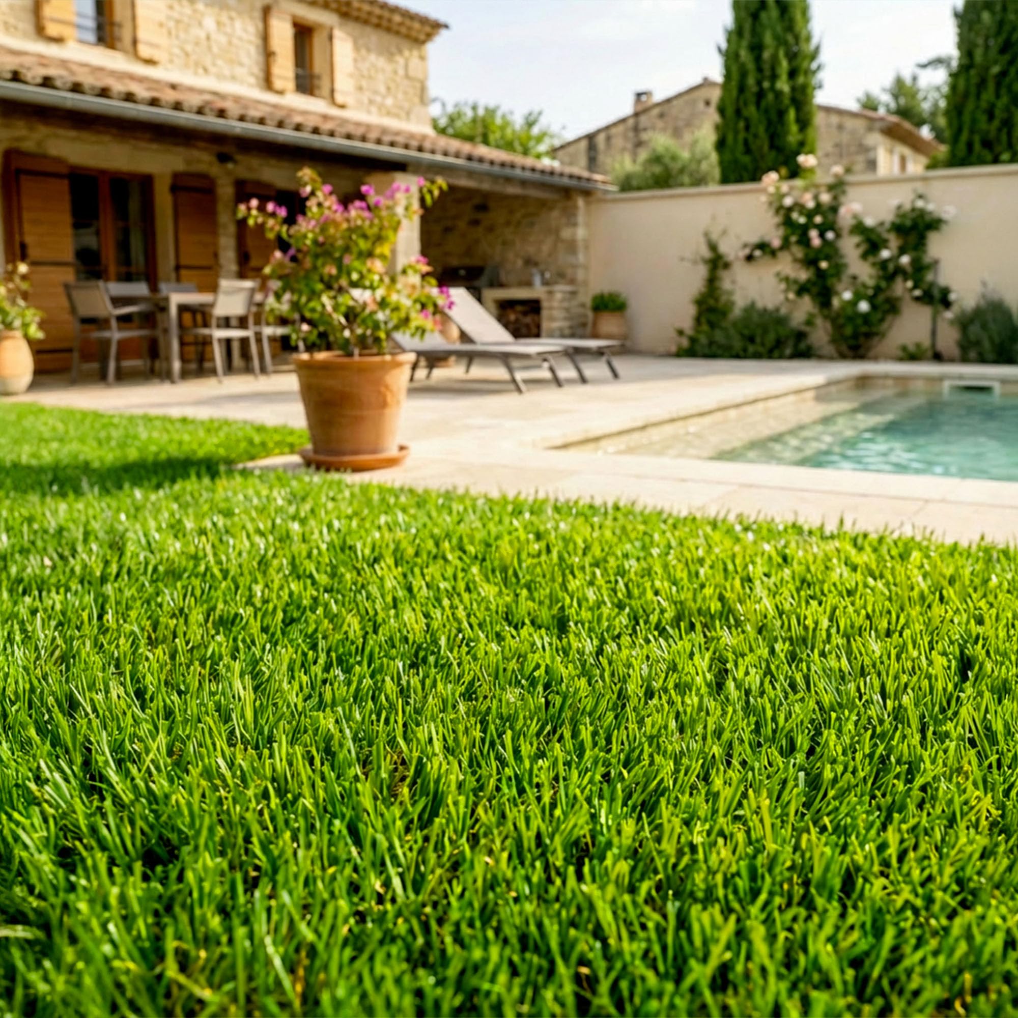 Casanoov Gazon Synthétique PELMO 1x10 m 10 m² 20 mm Vert Polyéthylène Polypropylène Effet Naturel Résistant UV Chlore Haute Qualité Usage Terrasse Balcon Jardin Confort Durable