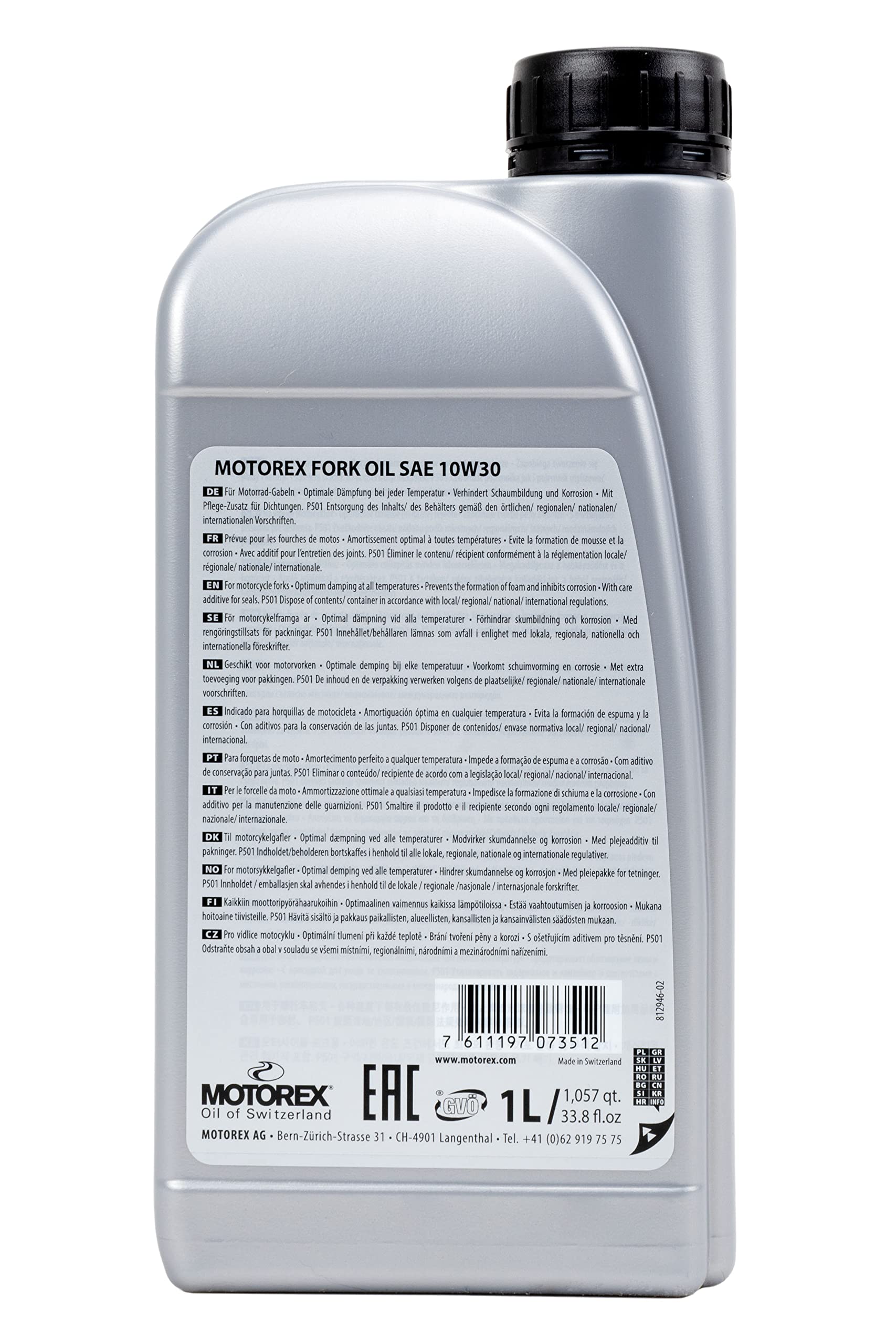 Motorex HUILE DE FOURCHES FORK OIL 10W30 1Litre