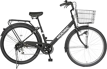 黒色シティタイプ自転車 12月初旬頃発送》完成品でお届け！ シティサイクル シマノ 外装6段変速