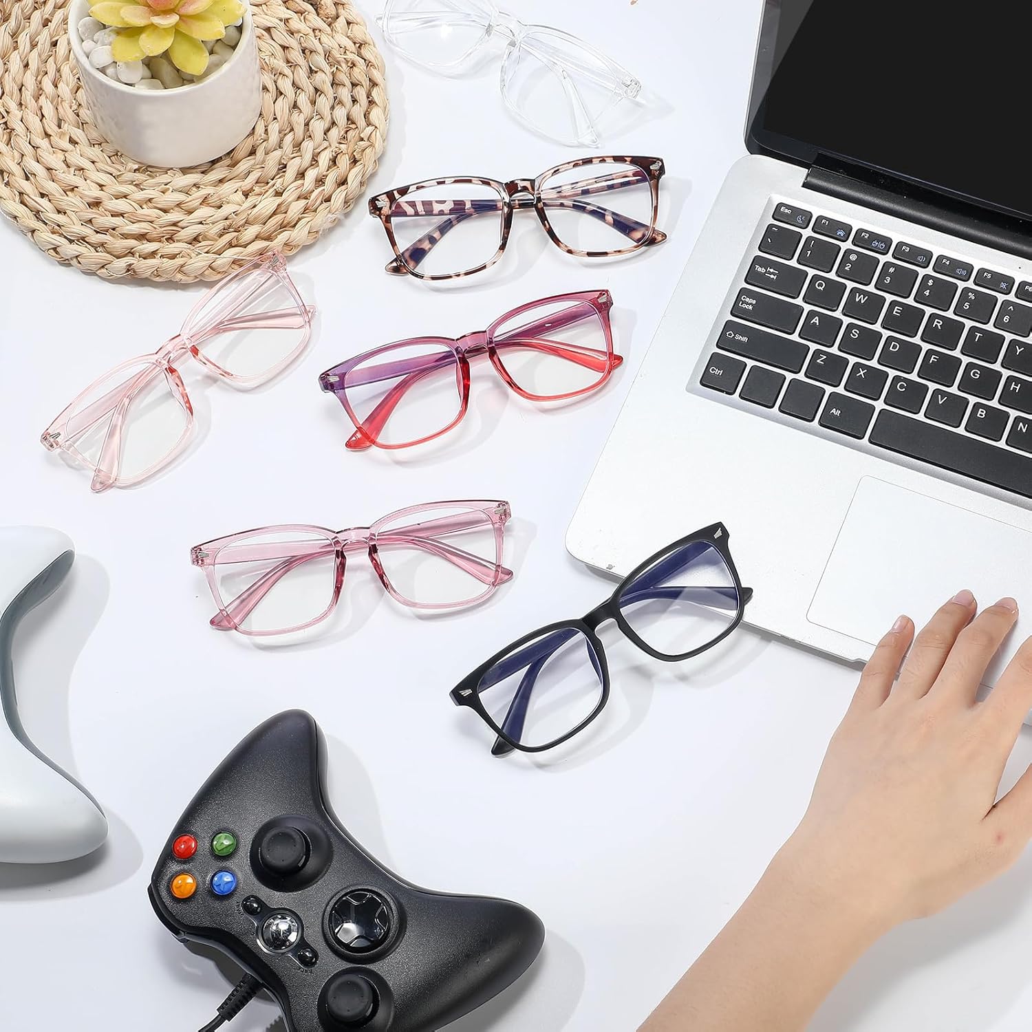 Jerify 18 Pack Blue Light Glasses for Women Men, Bluelight Blocking Glasses for Computer Reading Phone Screen Gaming TV - Image 6