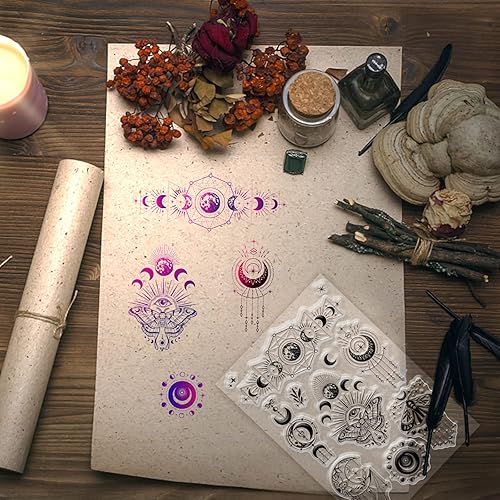 Vista 41 de INFUNLY Sellos transparentes de dinosaurio, sellos de silicona transparente con animales para álbumes de recortes de bricolaje