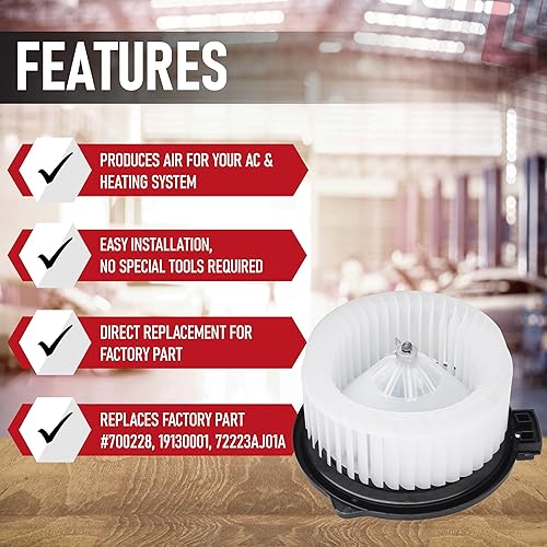 Miniatura 19 de Motor soplador de CA de repuesto, compatible con vehículos Toyota, Sequoia 2008, 2009, 2010, 2011-2019, Sienna 2011-2020 - Sustituye a la parte