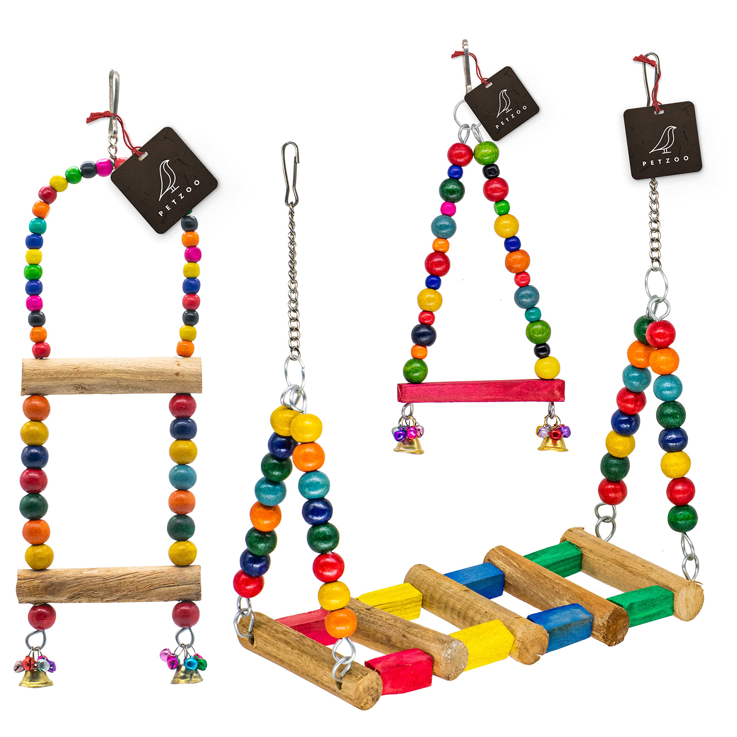 See full amazon price history chart for PETZOO Combo of 3 Bird Toys - Swing, Perch & Hanging PETZOO Combo of 3 Bird Toys - Swing, Perch & Hanging (B0B78F9Y2S) Amazon Price History, Amazon Price Tracker