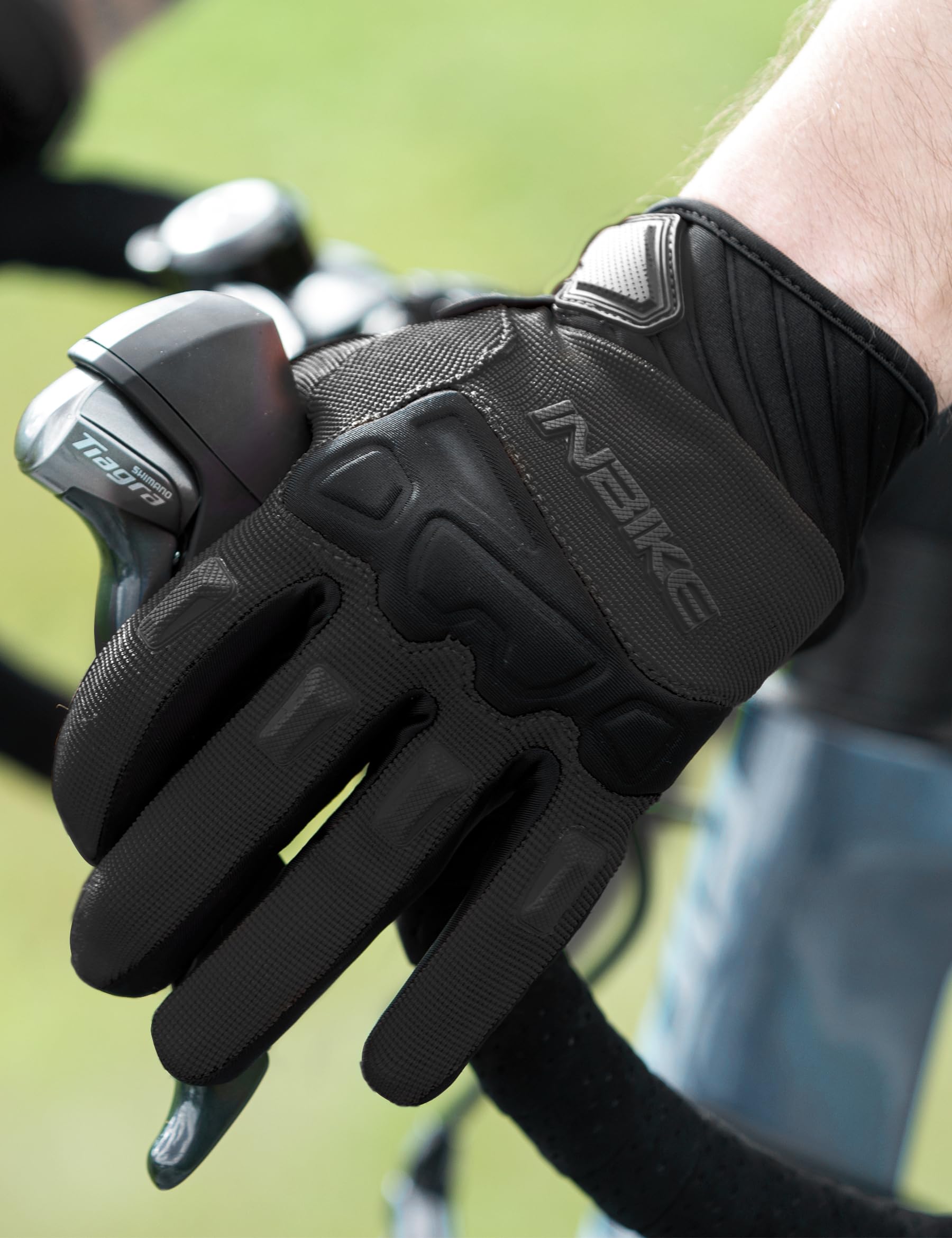 INBIKE Guantes Ciclismo Hombre Largo Pantalla Táctil Acolchado Antideslizante