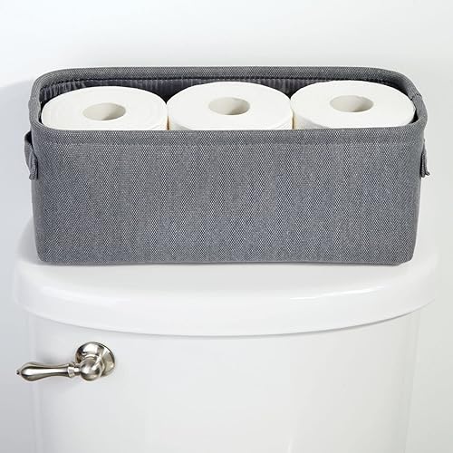 Miniatura 3 de MDesign - Canasta organizadora de tela de algodón para baño