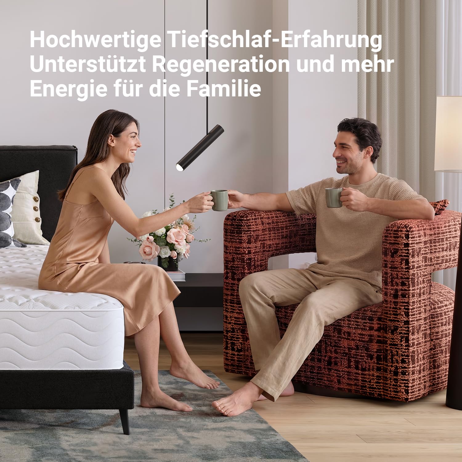 Avenco Matratze 180x200 cm 7 Zonen Taschenfederkernmatratze Mittelfeste H3 | Hybridmatratze mit Komfortschaum für Seitenschläfer, OEKO-TEX®, Ergonomische Unterstützung Rollmatratze, 20 cm Höhe