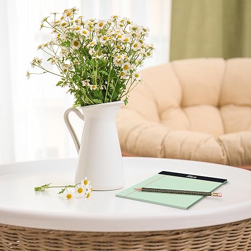 Miniatura 5 de Bloc de notas de colores de 8.5 x 11 pulgadas, paquete de 12 blocs de notas perforados de escritura con rayas anchas, papel grueso de alta calidad,