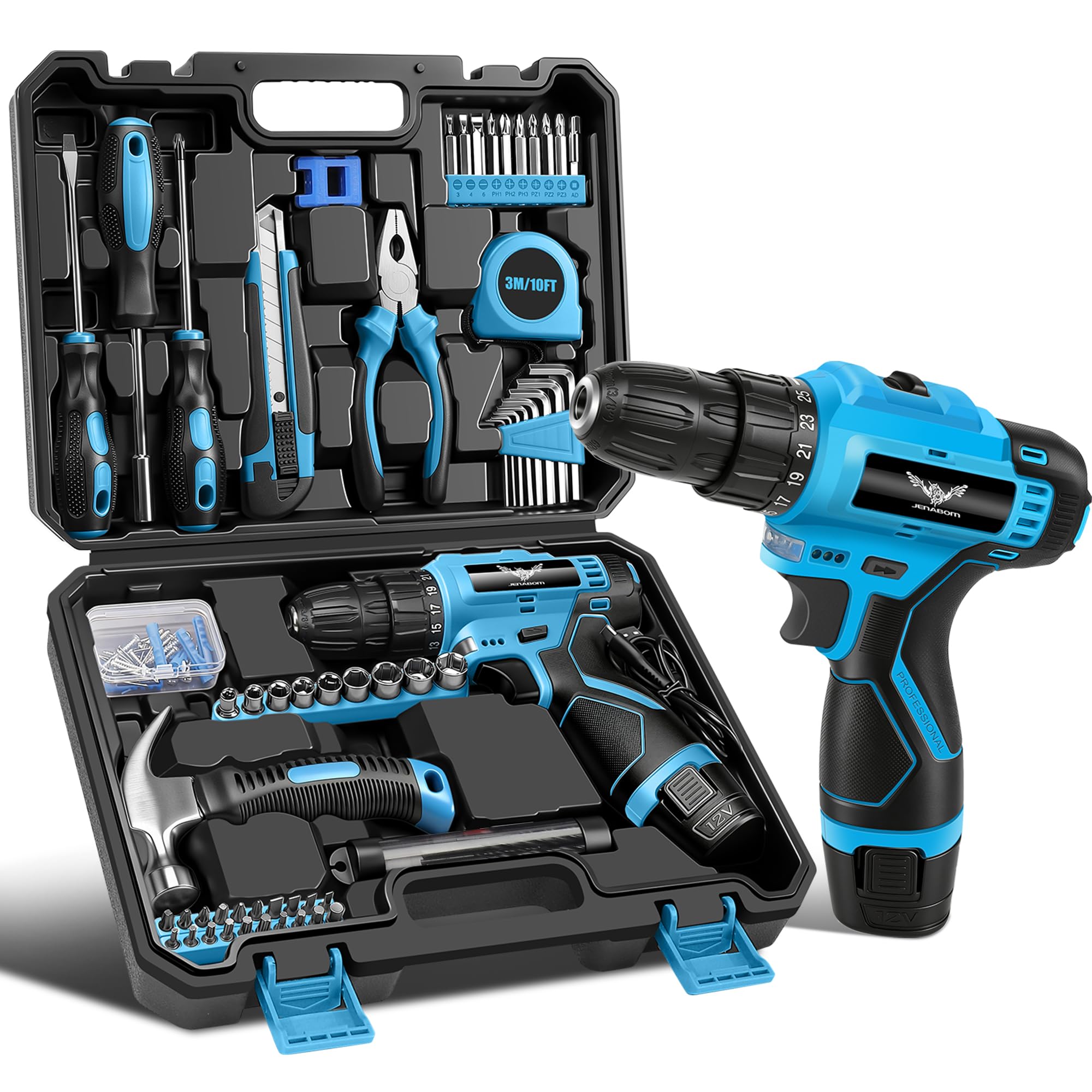 JENABOM 146-Piece Home Tool Kit