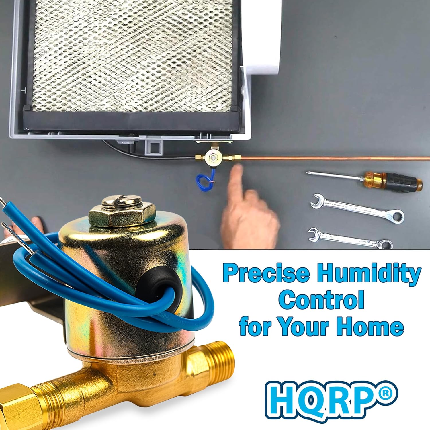 HQRP Humidifier Water Filter Replacement for Aprilaire 10 + 4040 Water Solenoid Valve fits 220, 500, 500A, 500M, 550, 550A, 558 Humidifiers