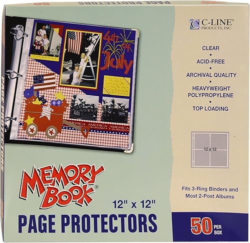 C-Line protectores de páginas de álbum de recortes plegable panorámica libro de recuerdos C-Line protectores de páginas de álbum de recortes plegable panorámica libro de recuerdos
