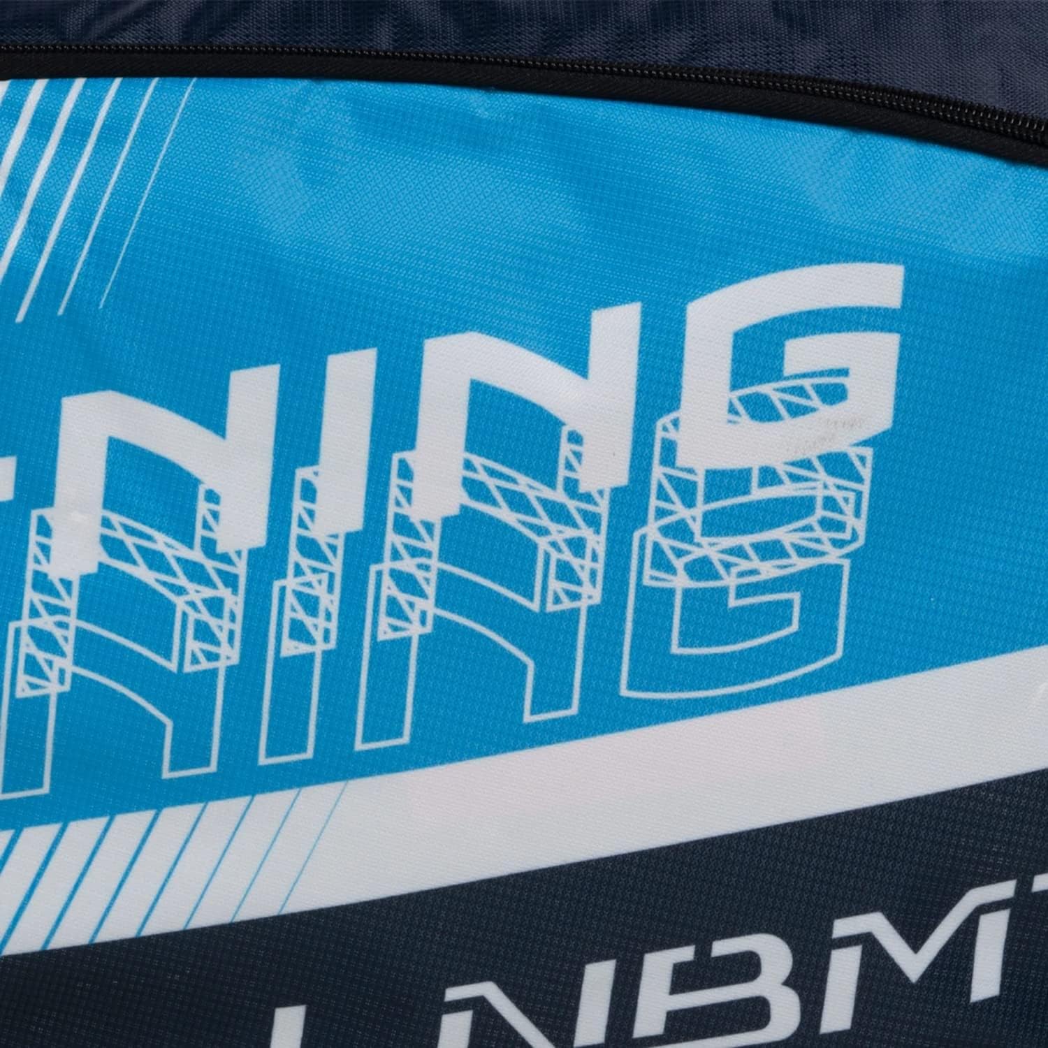 Li-Ning Spike Triple Compartment with Side Pouch (9 in 1) Badminton Kit Bag (Navy/Turquoise Blue)