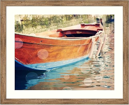 Amanti Art Framed Wall Art Print 36x44 Venice Bokeh XII by Sylvia Coomes, Beach Wall Art, Vintage Decor, X-Large Poster Painting Artwork for Living