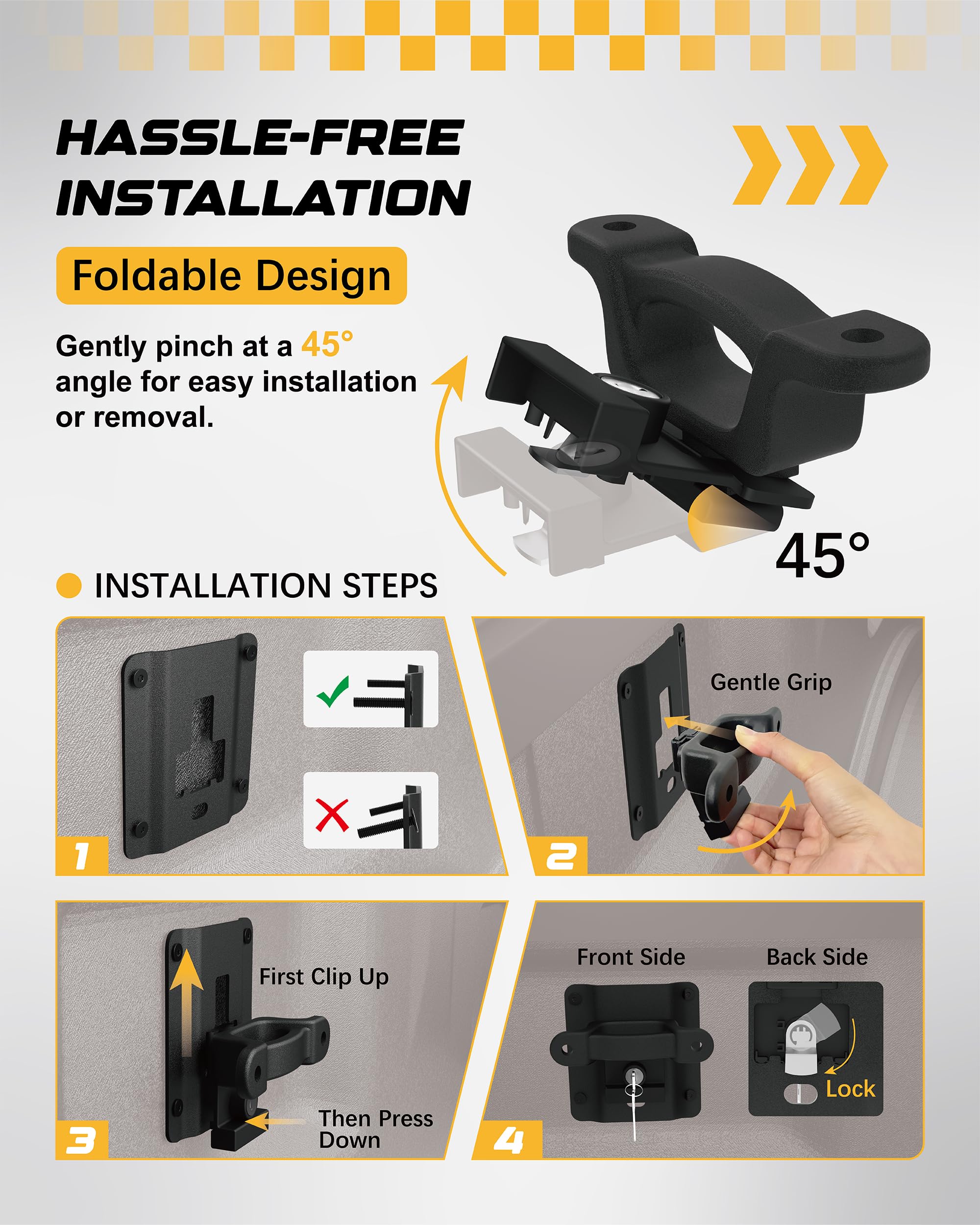 RETRUE Anclajes de amarre para caja de camioneta adecuados para F150 F250 F350 2015-2025, accesorios de amarre y anclajes de camión de repuesto #FL3Z-99000A64-B/FL3Z-9928408-AB, 4 piezas