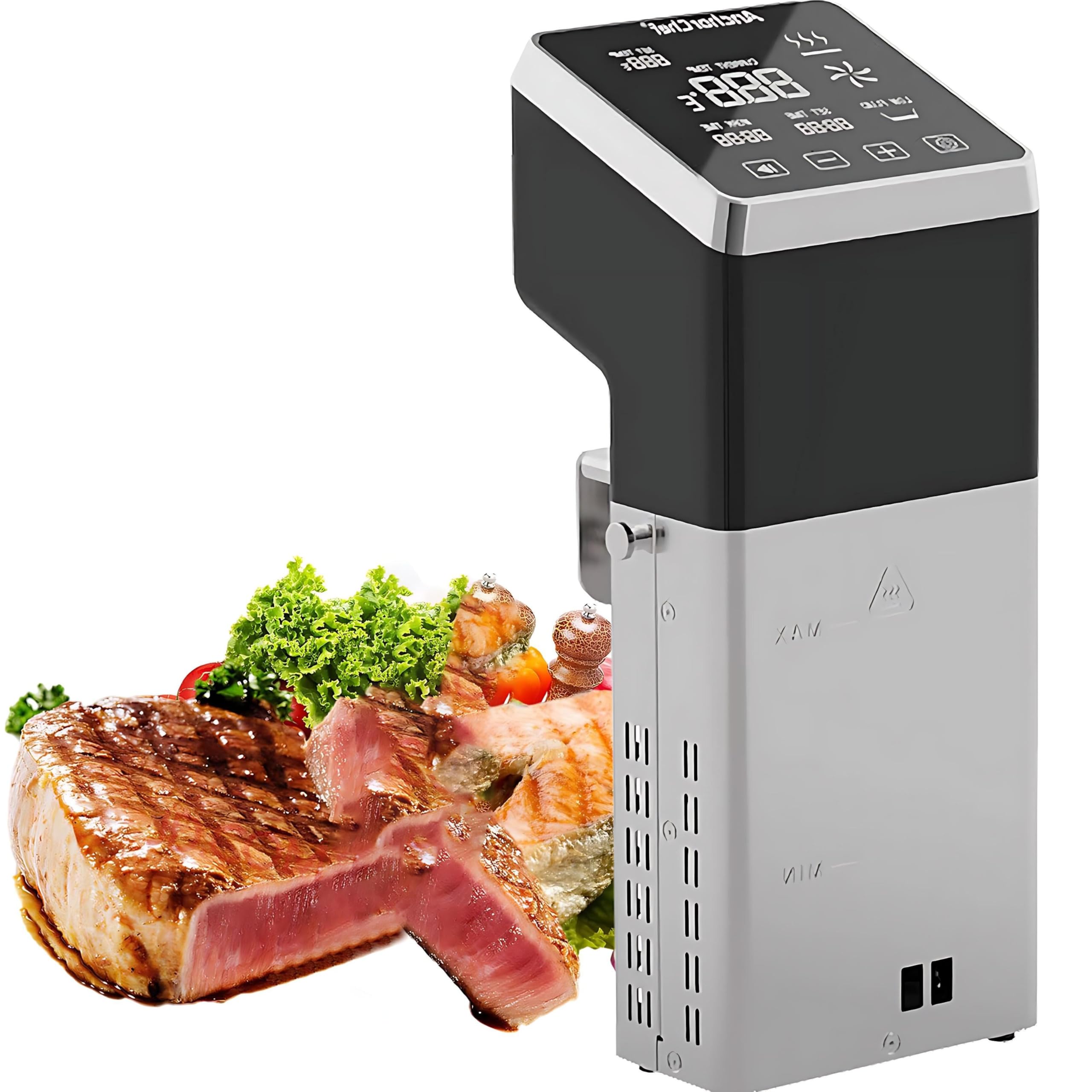 Cucina professionale Sous Vide da 1600 W con circolatore a immersione, controllo preciso della temperatura e timer, riscaldamento rapido per ristoranti e chef domestici.