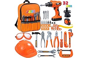 JOYIN 32PCS Kid's Construction Tool Set