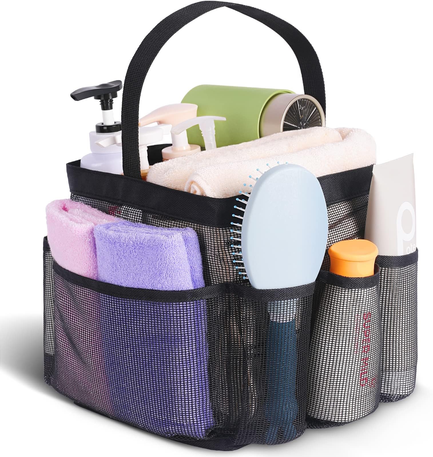 Generic Mesh Shower Caddy Portable for College Dorm Room Essentials,Shower Caddy Dorm with 8-Pocket Large Capacity for Beach,Swimming,Gym,Travel essentials, RAHZ09K