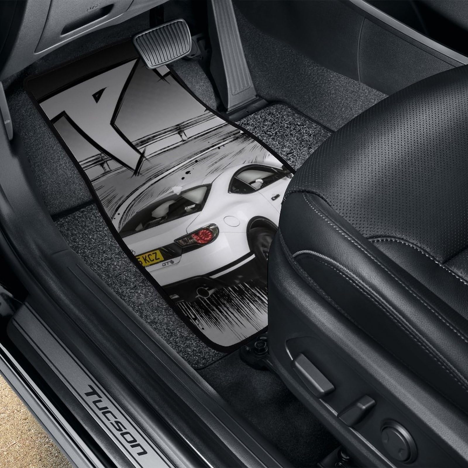 Amazon | カーマット 頭文字d イニシャル D Ae86 車用フロアマット 4枚