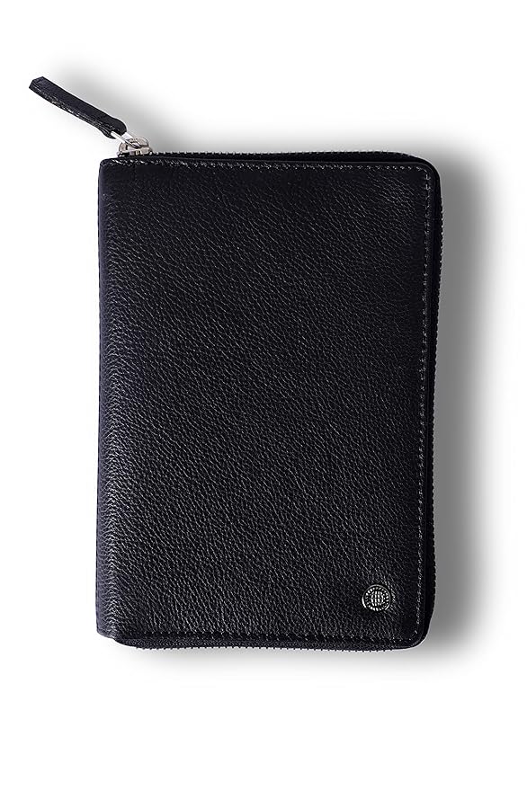 Destinio Leather Passport Holder for Men; Leather Passport Cover