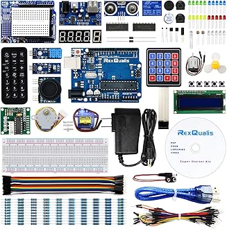 REXQualis Super Starter Kit Based on Arduino UNO R3 with Tutorial and Controller Board Compatible with Arduino IDE