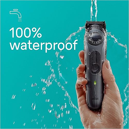 Miniatura 8 de Braun Kit de estilo todo en uno Serie 5 5470, recortadora 8 en 1 para hombres con recortadora de barba, recortadora de cuerpo para paisajismo,