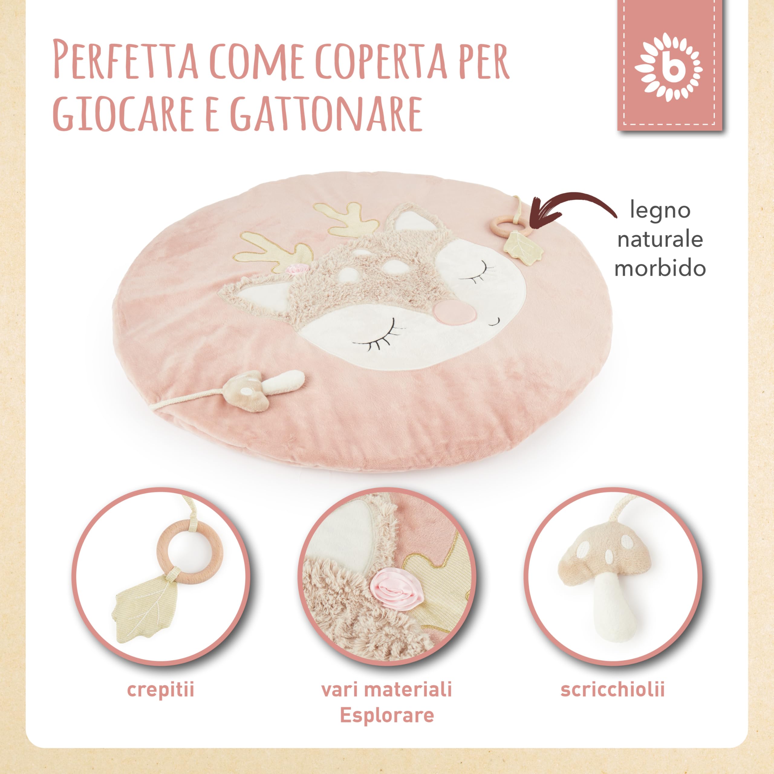 BIECO tappeto gattonamento | tappeto gioco bambini morbido | tappeti e scendiletto per bambini | tappeto bambini morbido | tappeto gioco neonato imbottito | tappeto imbottito | tappeto a bambini