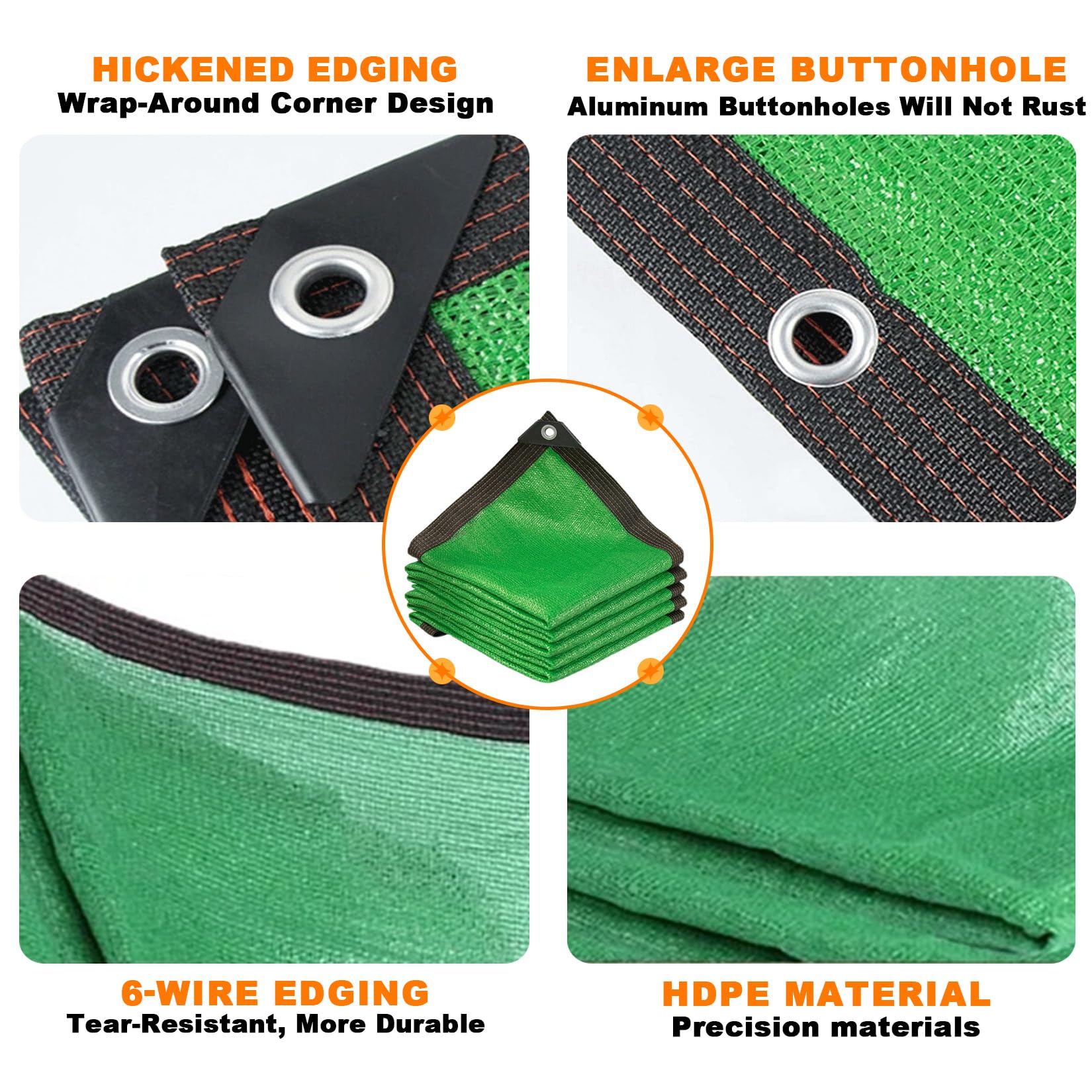 Toldo Rectangular de 4 m x 9 m, Resistente a los Rayos UV, Color Verde, Ideal para terrazas, porches, Patios y cenadores. Transpirable Exteriores. Protección Solar