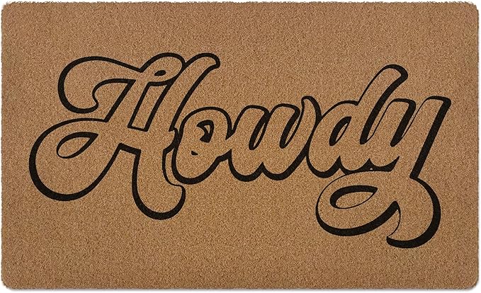 Howdy Western Door Mat