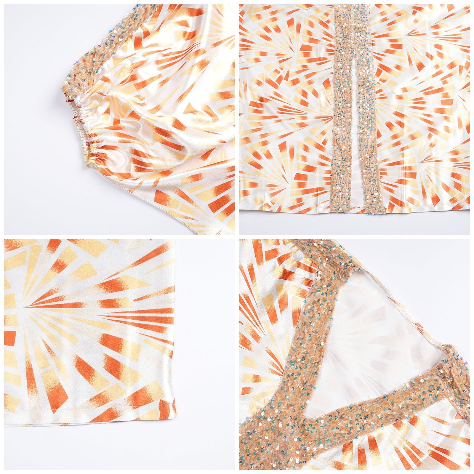 Generisch Abito africano bubuu con fessura anteriore, elegante abito plus size