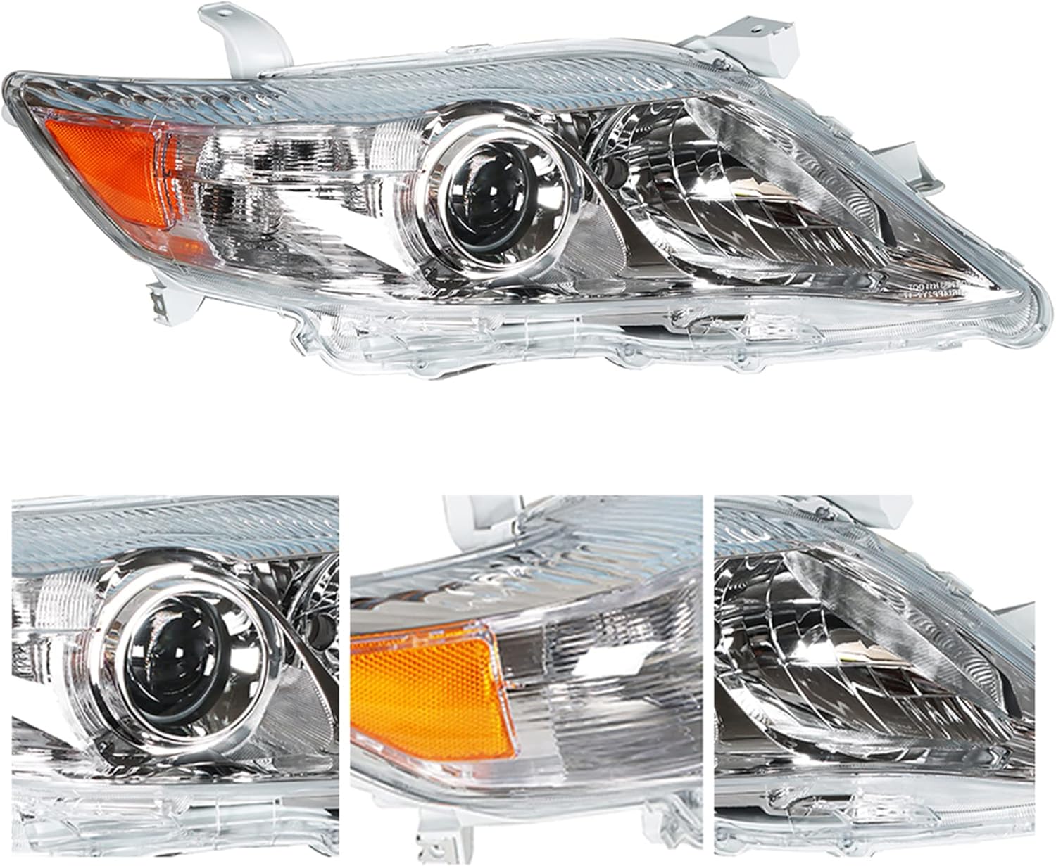GXYWADY Passenger Side Headlight Assembly Replacement for Camry 2010 2011 Right Side Headlamp Replacement for TO2503191 81110-06500