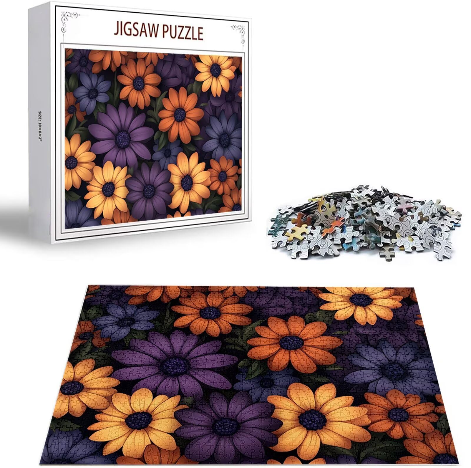 Puzzle 6000 Pezzi per Adulti e Ragazzi, 3 4 5 Anni Puzzle Margherita 6 7 8 Anni Giochi Educativi Sostenibili Con Per Adulti Da Gioco in Legno Di Alta Qualità Jigsaw Fiore per Gioco Familiare B-4275
