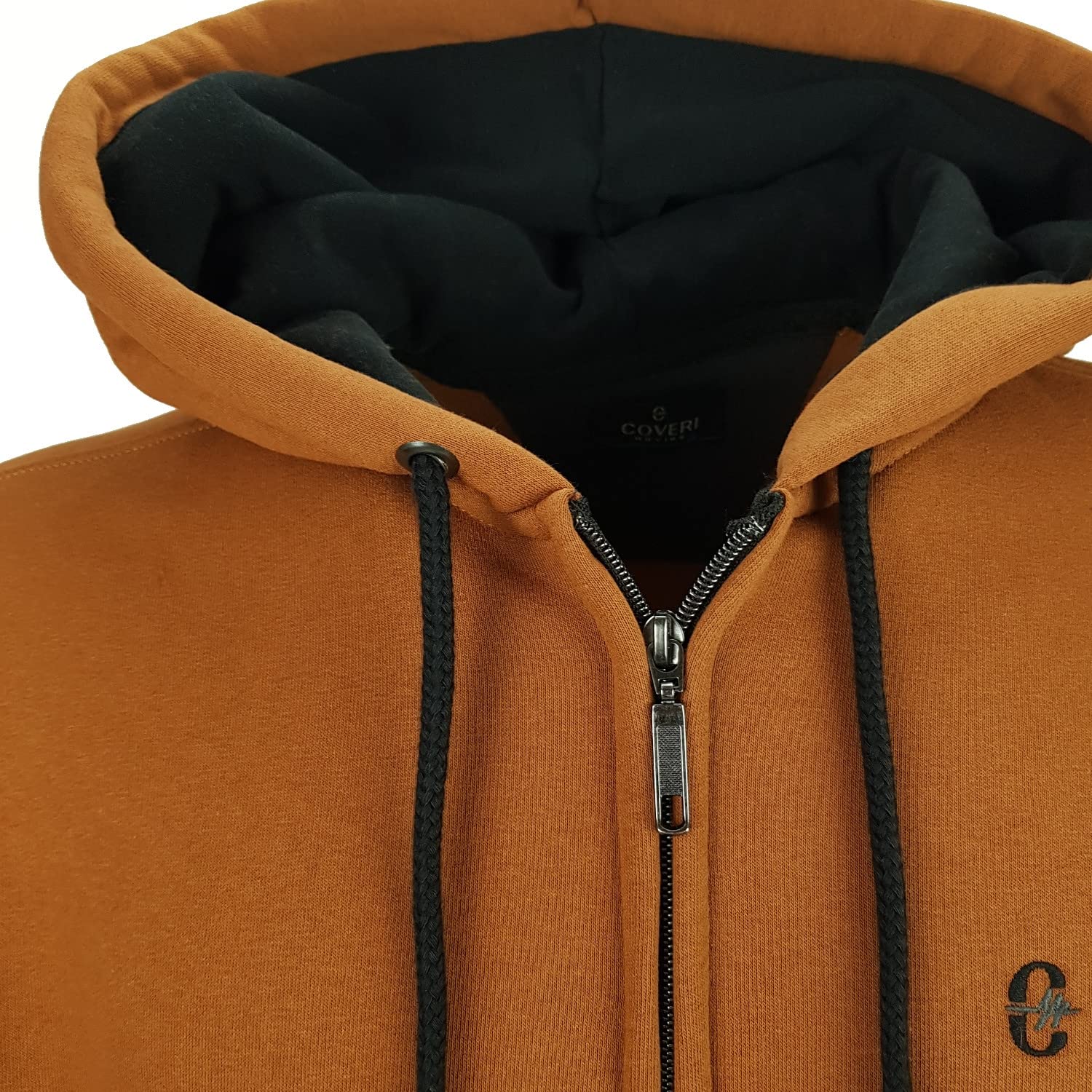 Sudadera Hombre Abierta con Capucha Y Bolsillos Cremallera de Invierno Sudadera Pesado