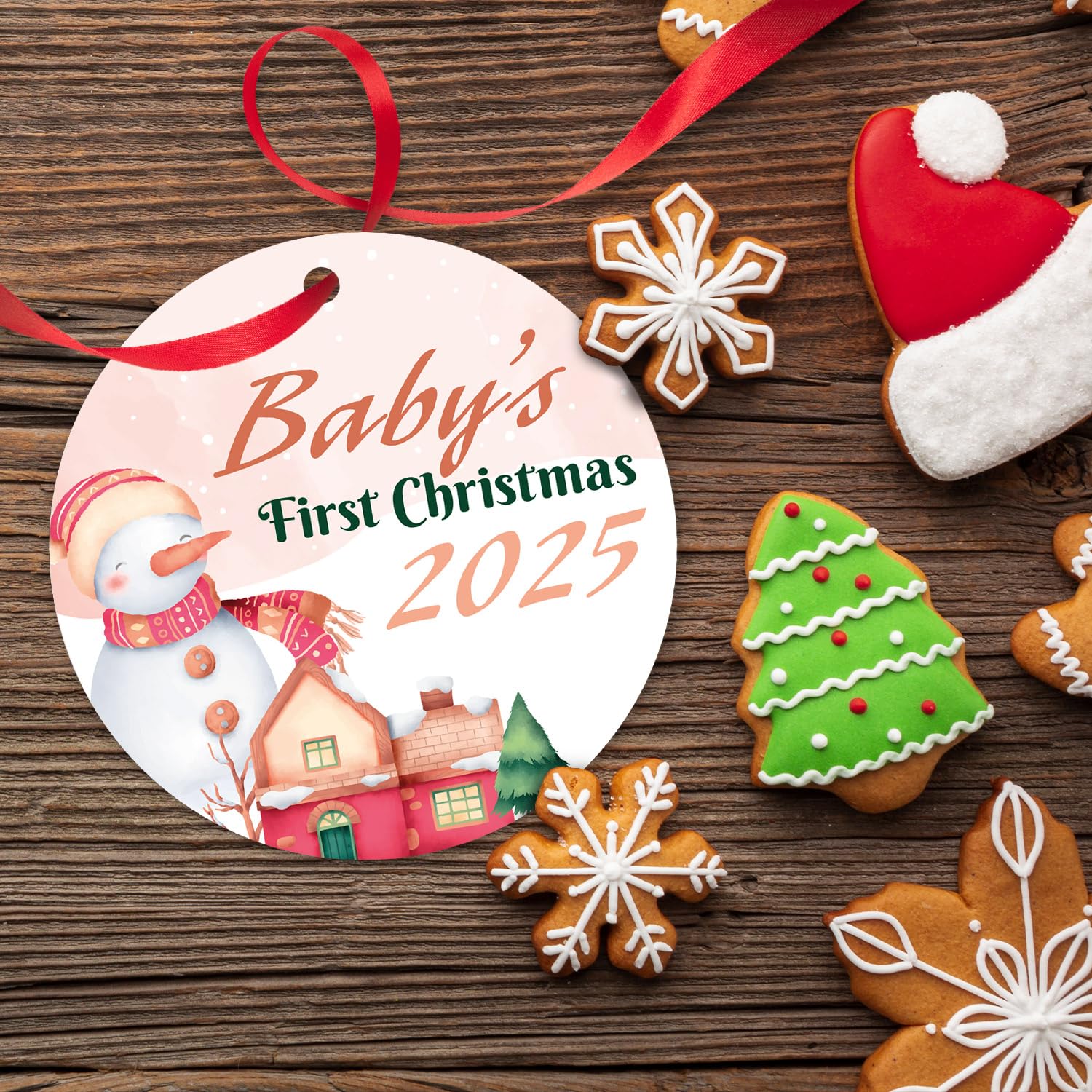 Soul Décor Christmas Tree Decorations, Baby's First Christmas 2025 Ornament,