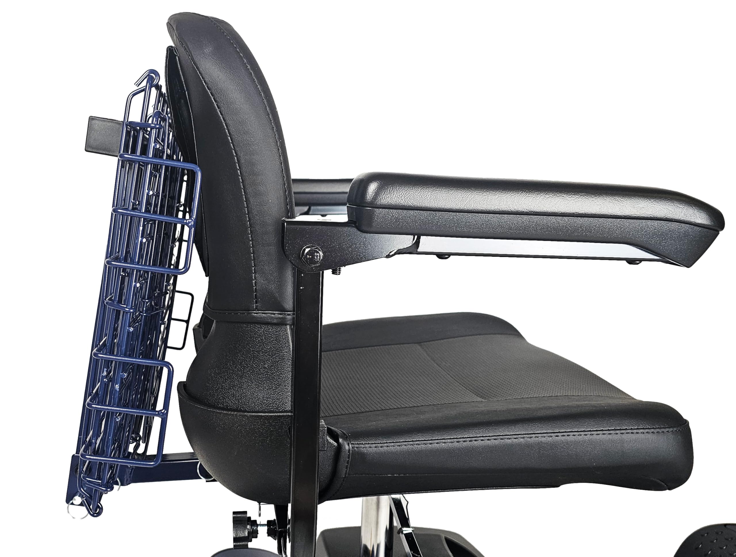 Cesta trasera plegable plegable para scooters y sillas eléctricas Golden & Pride (solo funciona con scooters y sillas eléctricas equipadas con receptor de enganche de 1 x 1 pulgada)
