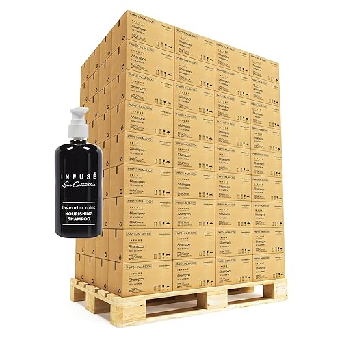 Terra Pure Infuse Lavender Mint Shampoo  Colección Spa  Servicios del hotel en botella con bomba  10.14 oz  10.1 fl oz (caja de 12)