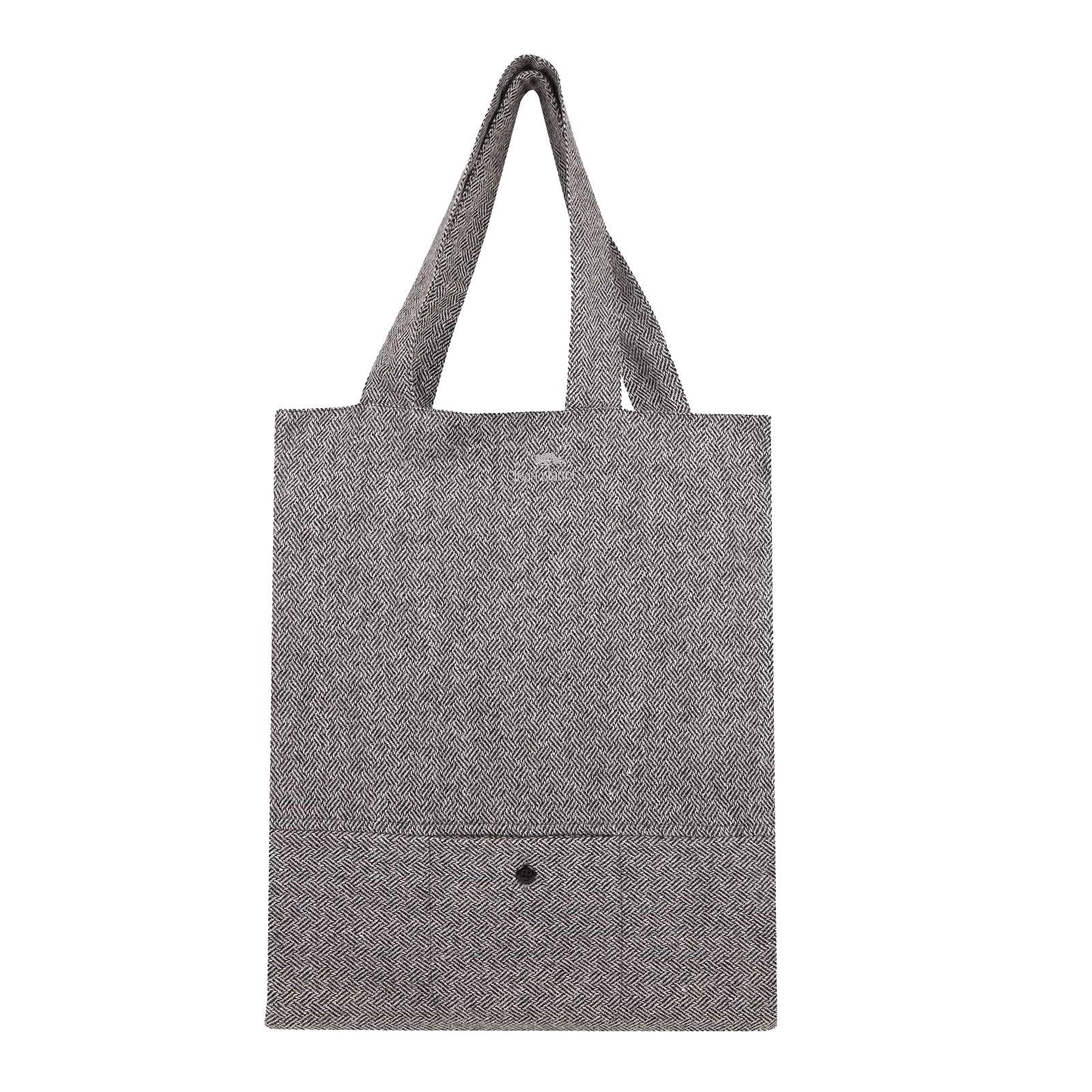 clean planetCotton and Canvas Warm Tote Cosmo Bag - Frosty Black