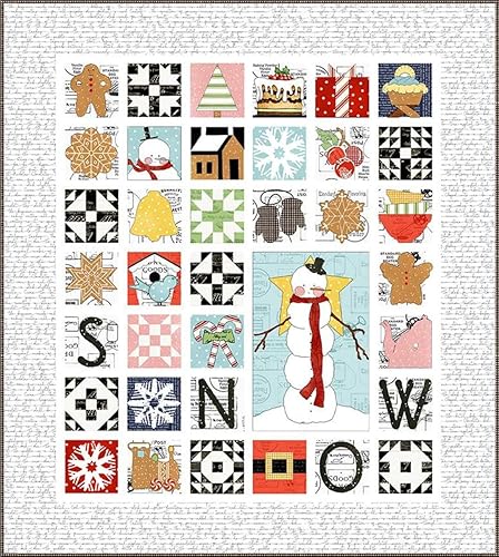 Miniatura 6 de Riley Blake Colección White As Snow de J. Wecker Frisch, tela acolchada de alta calidad, perfecta para acolchar, manualidades, proyectos de costura